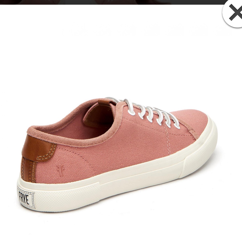 Sneakers | Maya Canvas Low Lace Up Sneakers Blush Frye Womens